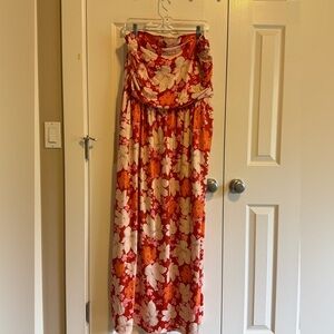 Strapless maxi dress